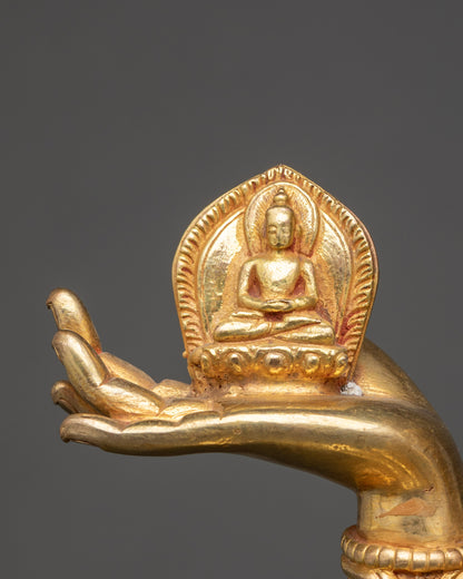 Namgyalma Wisdom Deity Statue | Traditional Himalayan Sculpture