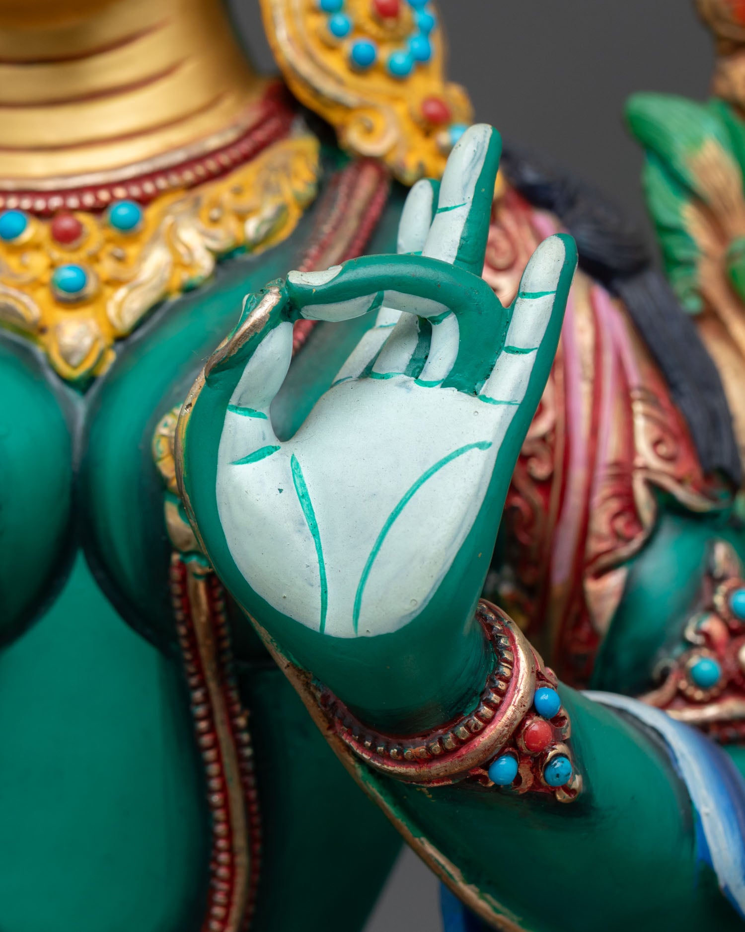 Green Tara Statue