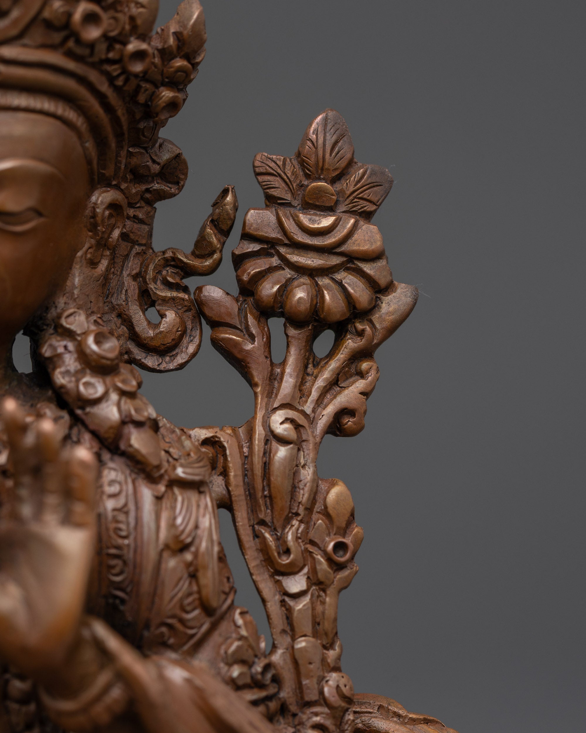 Nepalese Oxidized Manjushri Sculpture | Enhance Your Meditation
