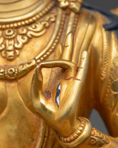 White Tara Altar Statue | Handcrafted Nepalese Sculpture