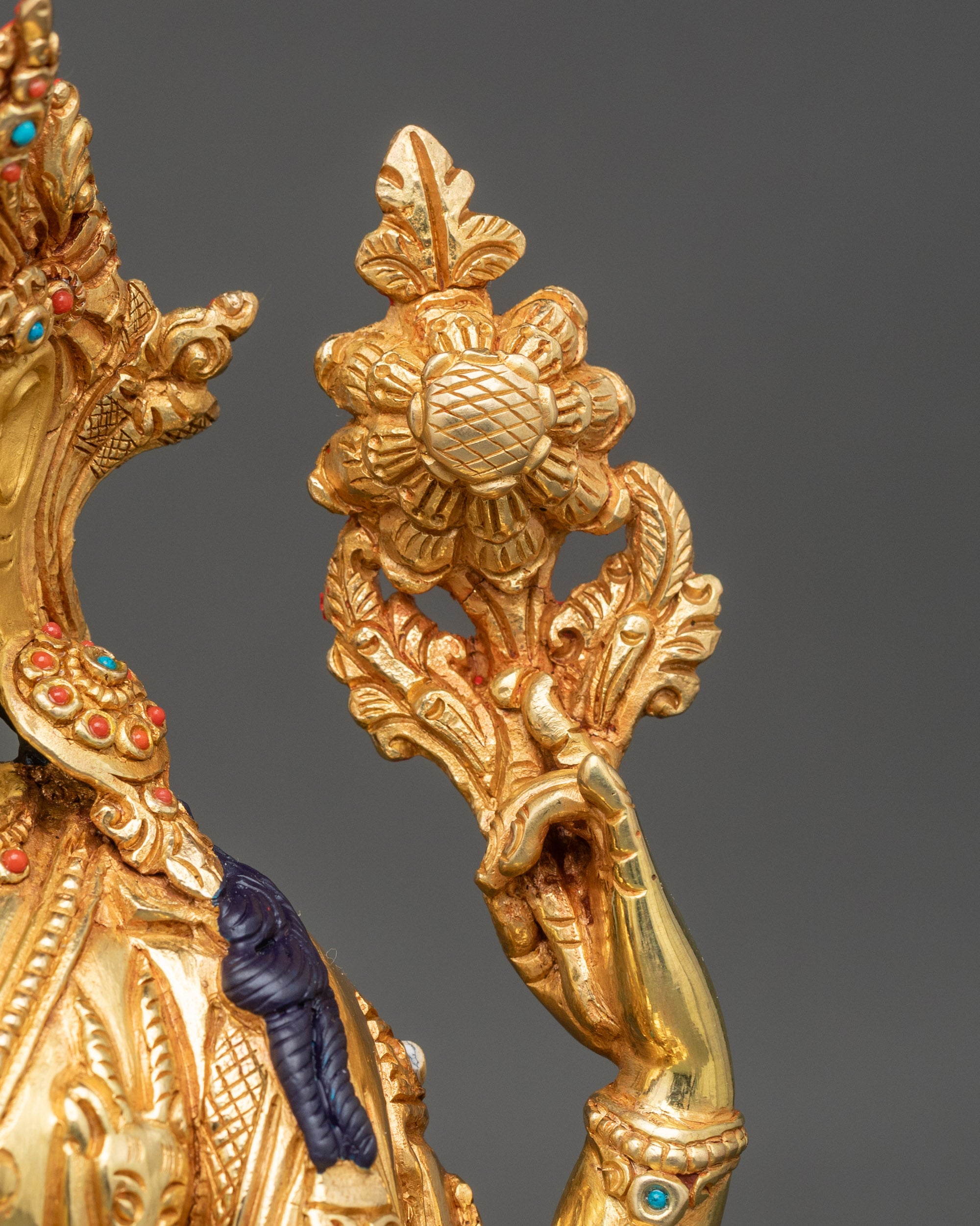 Spiritual Chenrezig Statue | Four-Armed Avalokiteshvara Sculpture