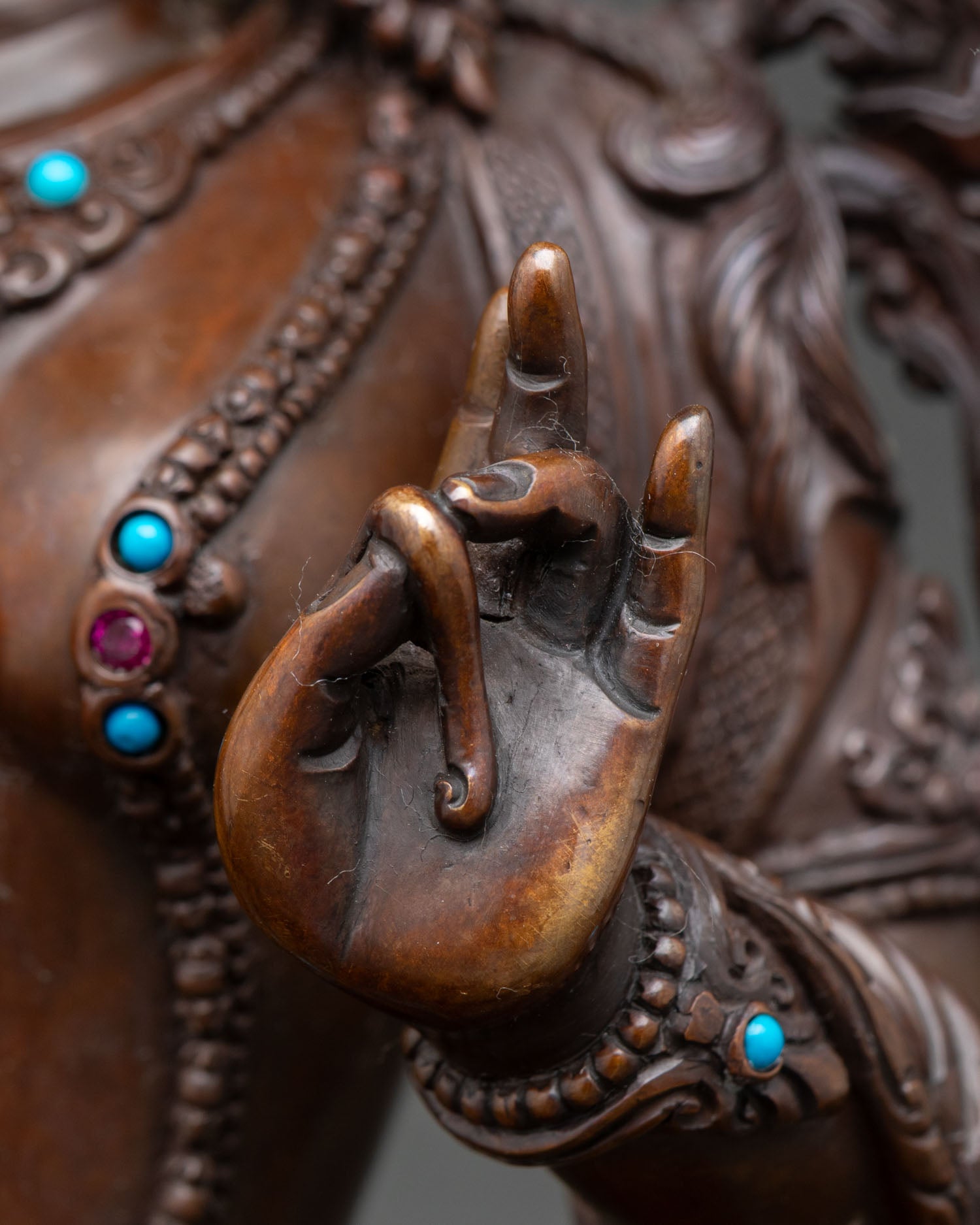 Handcrafted Green Tara Statue | Buddhist Spiritual Decor