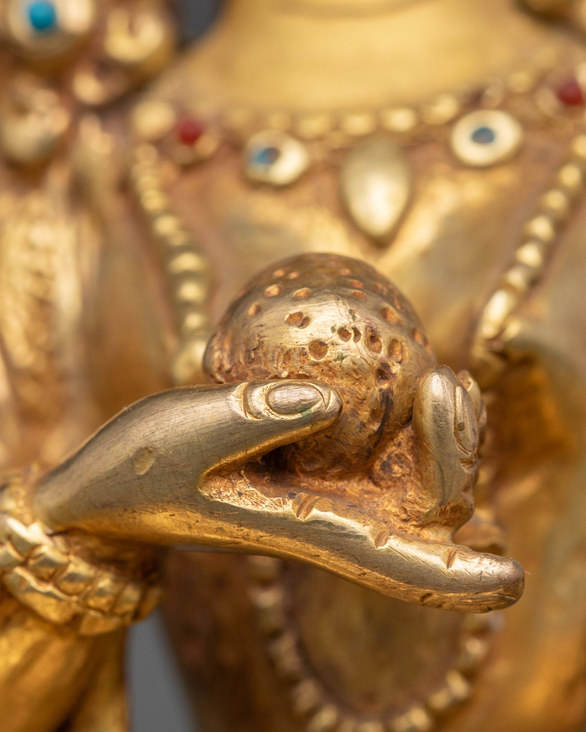 Kshitigarbha Statue | Traditional Himalayan Guardian of the Afterlife