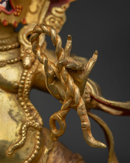 Traditional Vajrapani Statue – Exquisite Tibetan Copper Sculpture