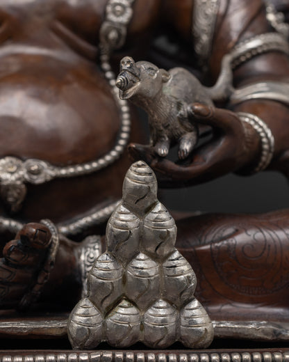Handcrafted Five Dzambhala Statue Set | Sacred Five Jambhala Statues