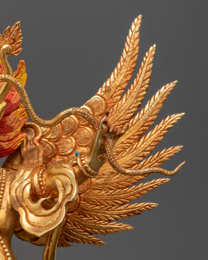 Spiritual Garuda Dev Statue | Powerful Mythical Bird Deity Artwork