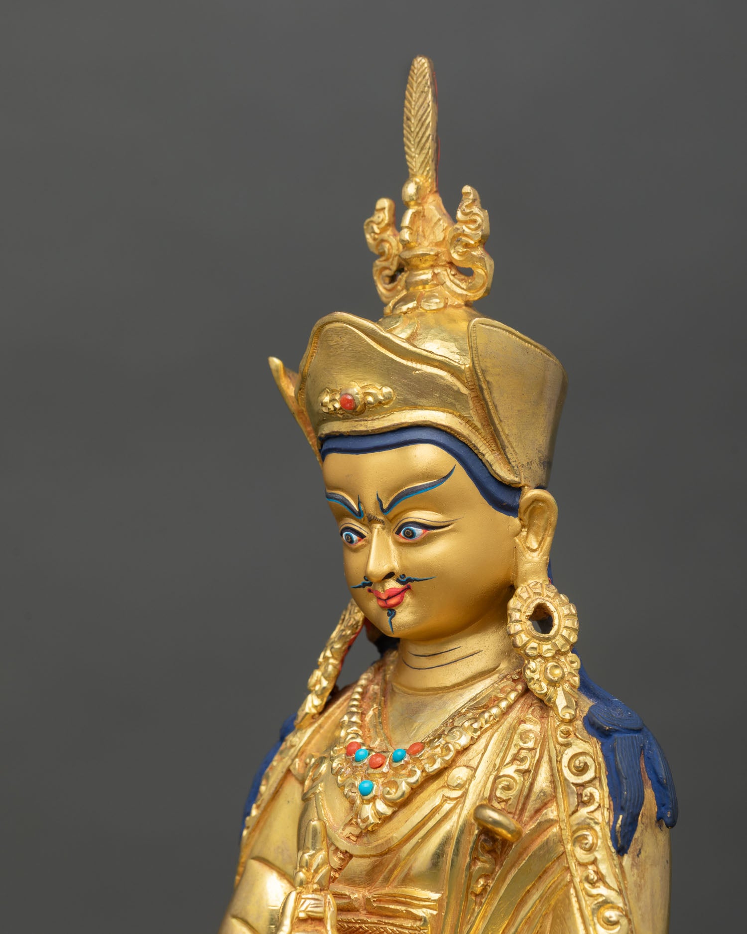 Guru Rinpoche Statue | Traditional Lost-Wax Cast Art