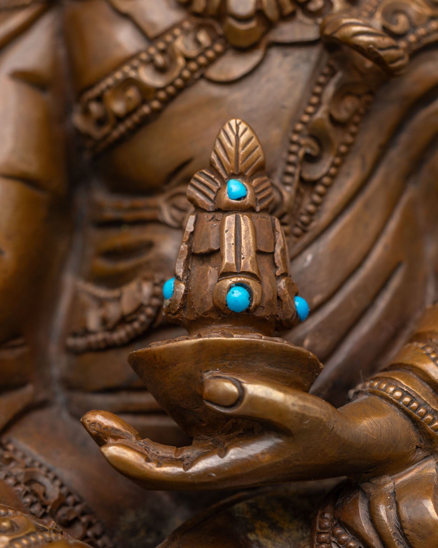 Guru Rinpoche Statue | Traditional Himalayan Buddhist Sculpture