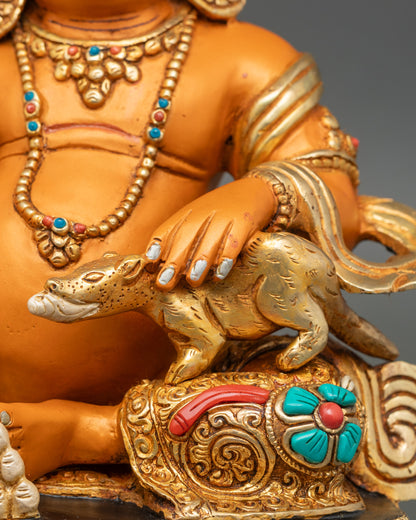 Tibetan Dzambhala Statue | God of Wealth & Good Fortune