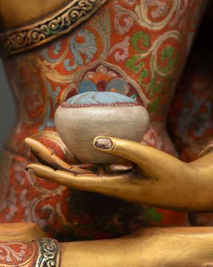Vibrant Shakyamuni Buddha Statue – Peaceful Zen Home Décor