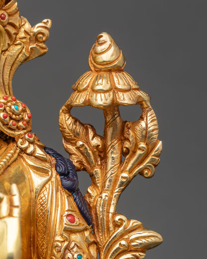 Goddess Green Tara Statue | Traditional Nepali Craftsmanship