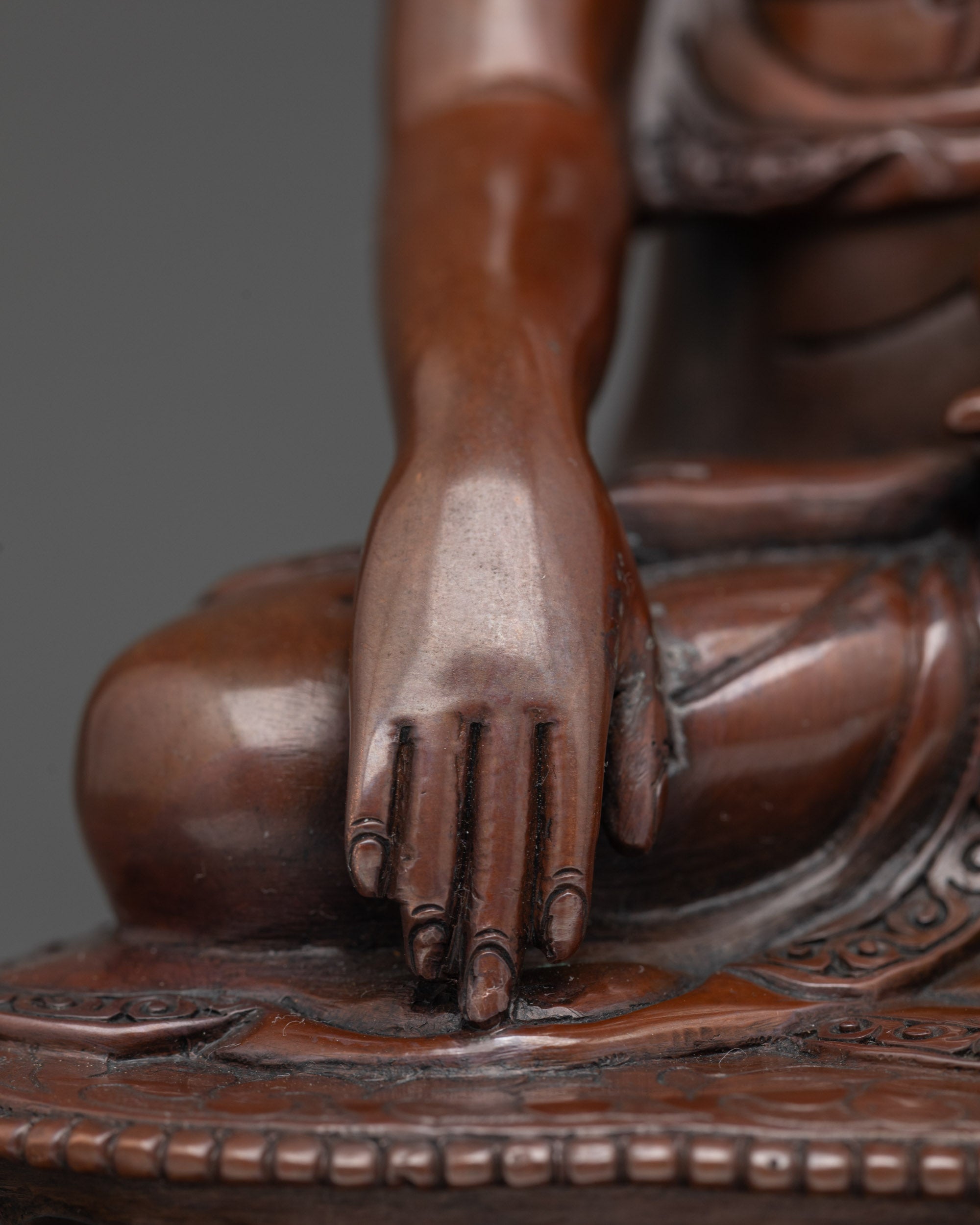 Handcrafted Crowned Shakyamuni Buddha – Meditation Altar Sculpture