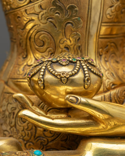 Shakyamuni Buddha Statue | Peaceful Altar Sculpture from Nepal
