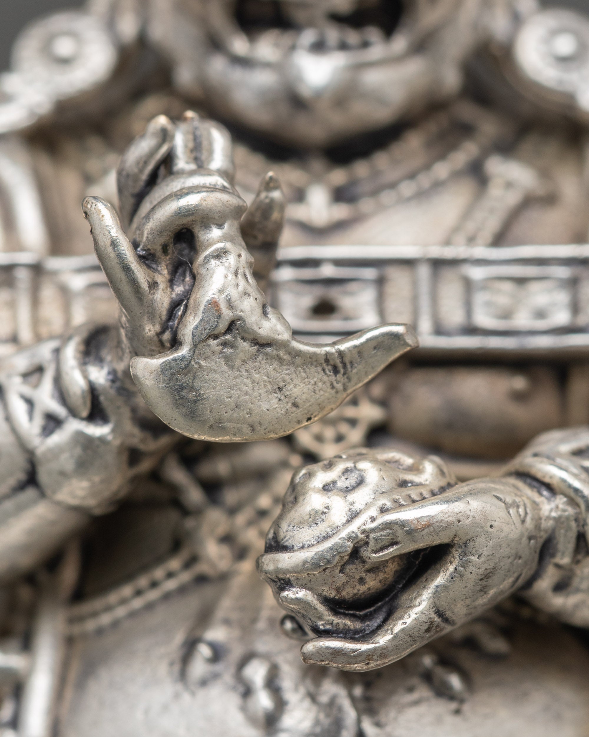 Sakya Mahakala Statue | Protective Deity Sculpture Handmade in Nepal