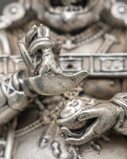 Sakya Mahakala Statue | Protective Deity Sculpture Handmade in Nepal