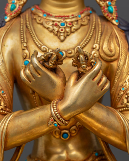 Authentic Vajradhara Buddha Statue | Handmade Nepalese Buddhist Idol