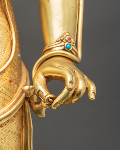 Bodhisattva Lokeshvara Statue | Handcrafted Nepalese Spiritual Artwork