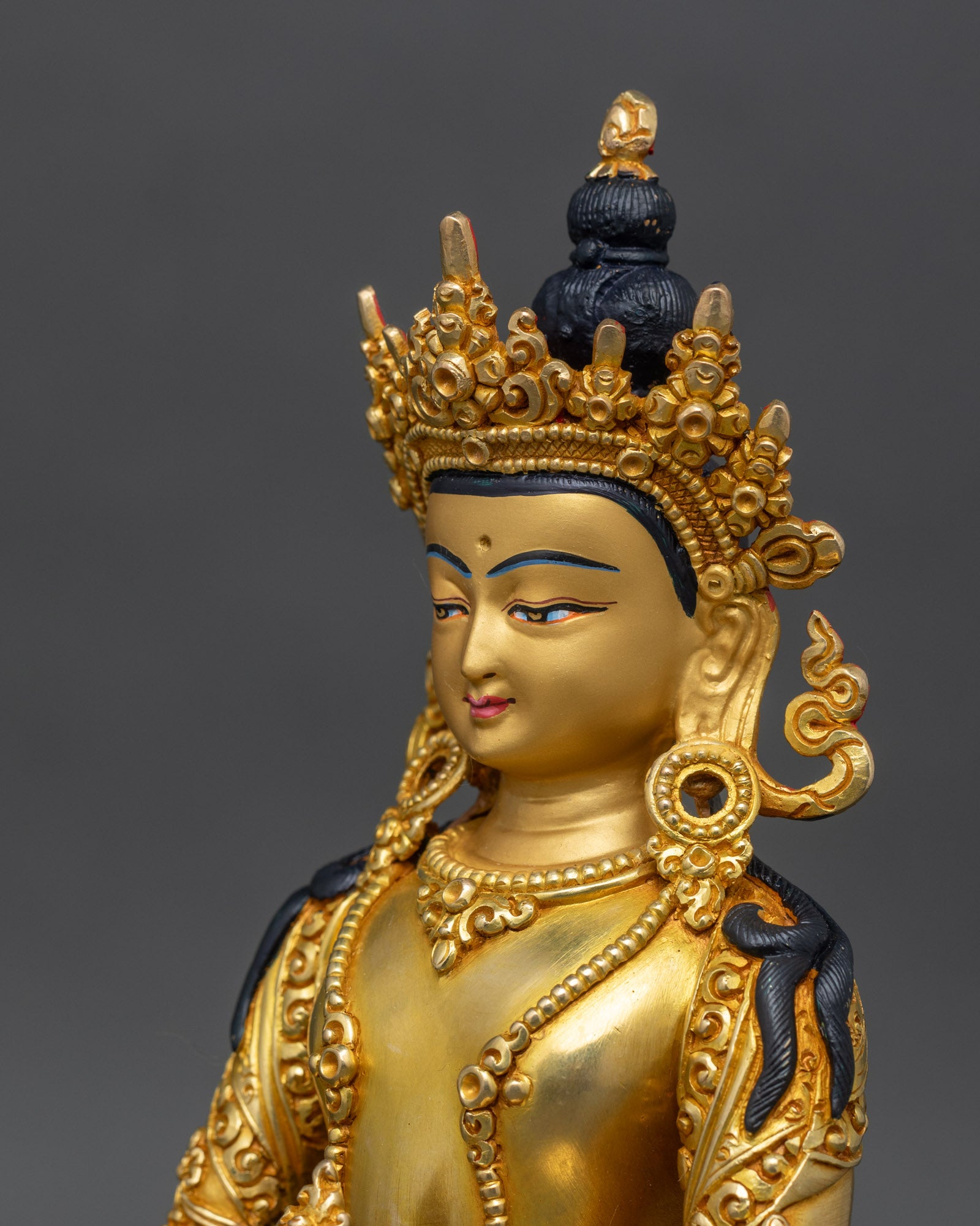 Tibetan Amitayush Statue | Bodhisattva of Longevity