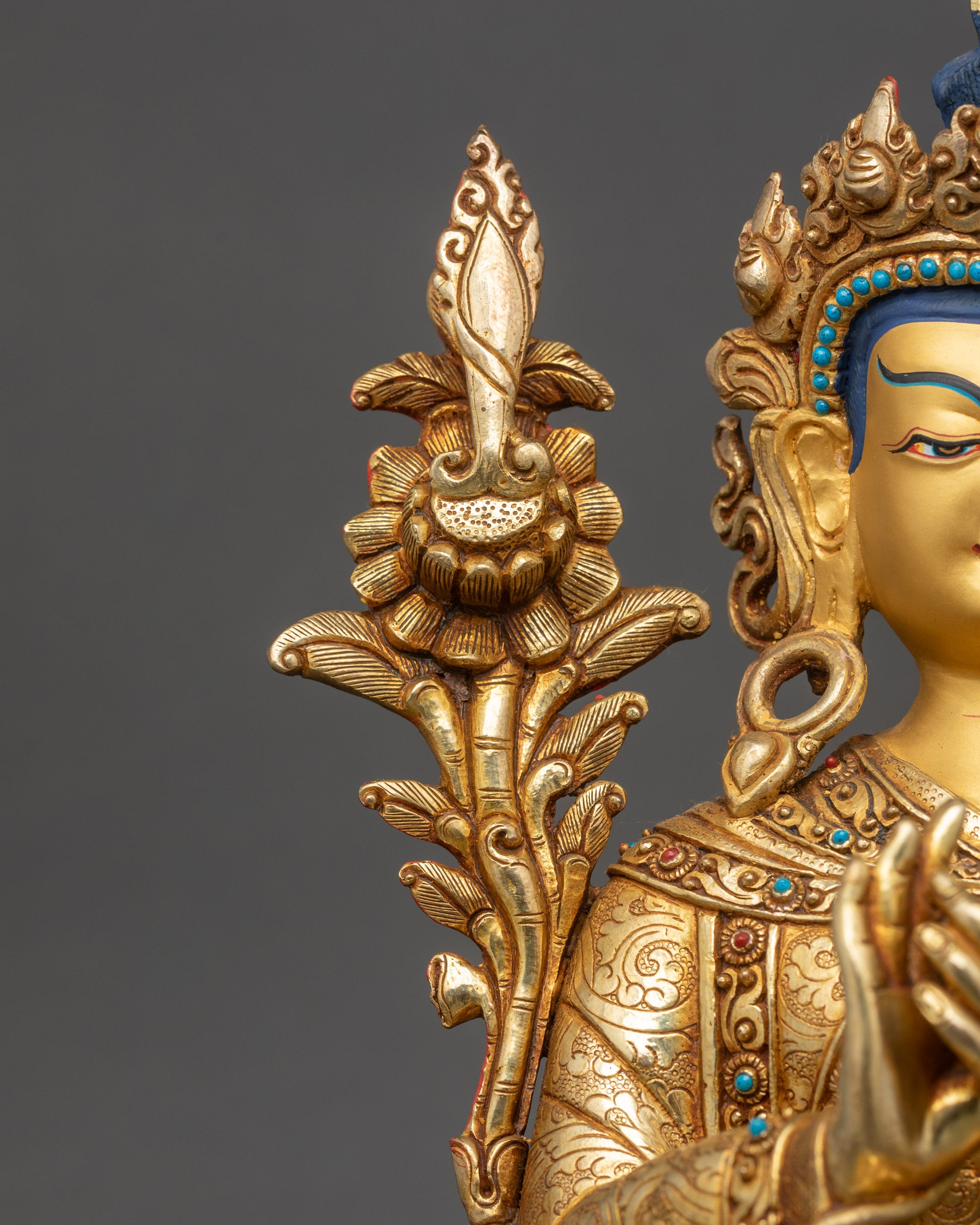 Exquisite Trisong Detsen Statue | Figurine for Spiritual Home Decor
