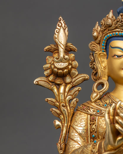 Exquisite Trisong Detsen Statue | Figurine for Spiritual Home Decor
