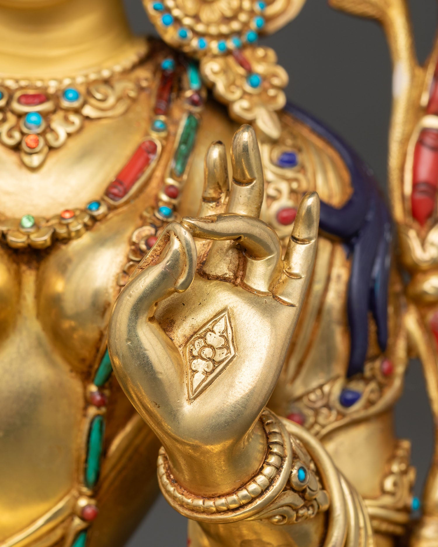 Excellent Green Tara Statue – Goddess of Swift Protection
