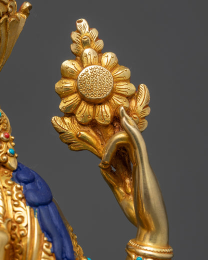 Four-Armed Chenrezig Statue | Nepalese Artisan-Made Buddhist Sculpture