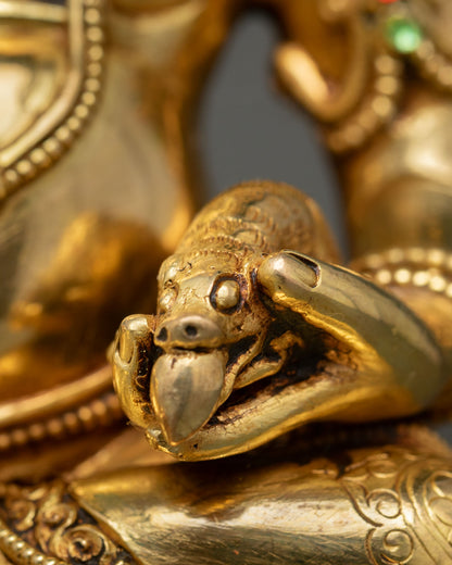 Dzambhala Statue | Buddhist Wealth Deity from Nepal