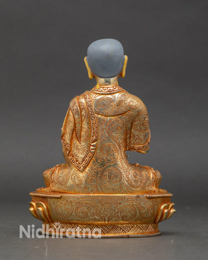 Lama Tsongkhapa Statue Set | Himalayan Sacred Artwork