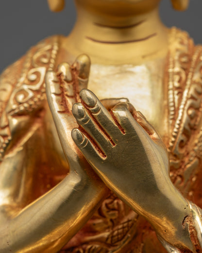 Handcrafted Copper Nagarjuna Statue | Mahasiddha Buddha from Nepal