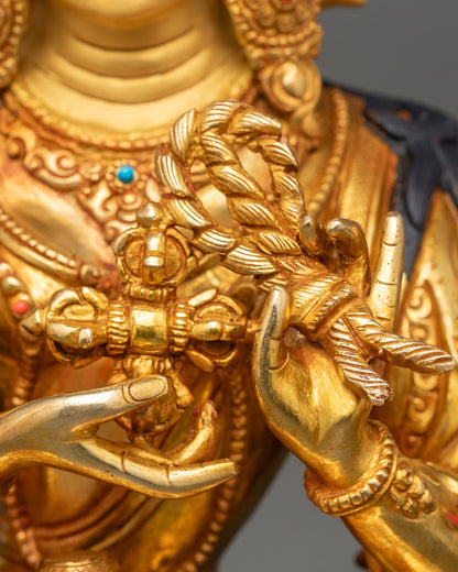 Gold Namgyalma Statue – Buddhist Deity of Longevity & Purification
