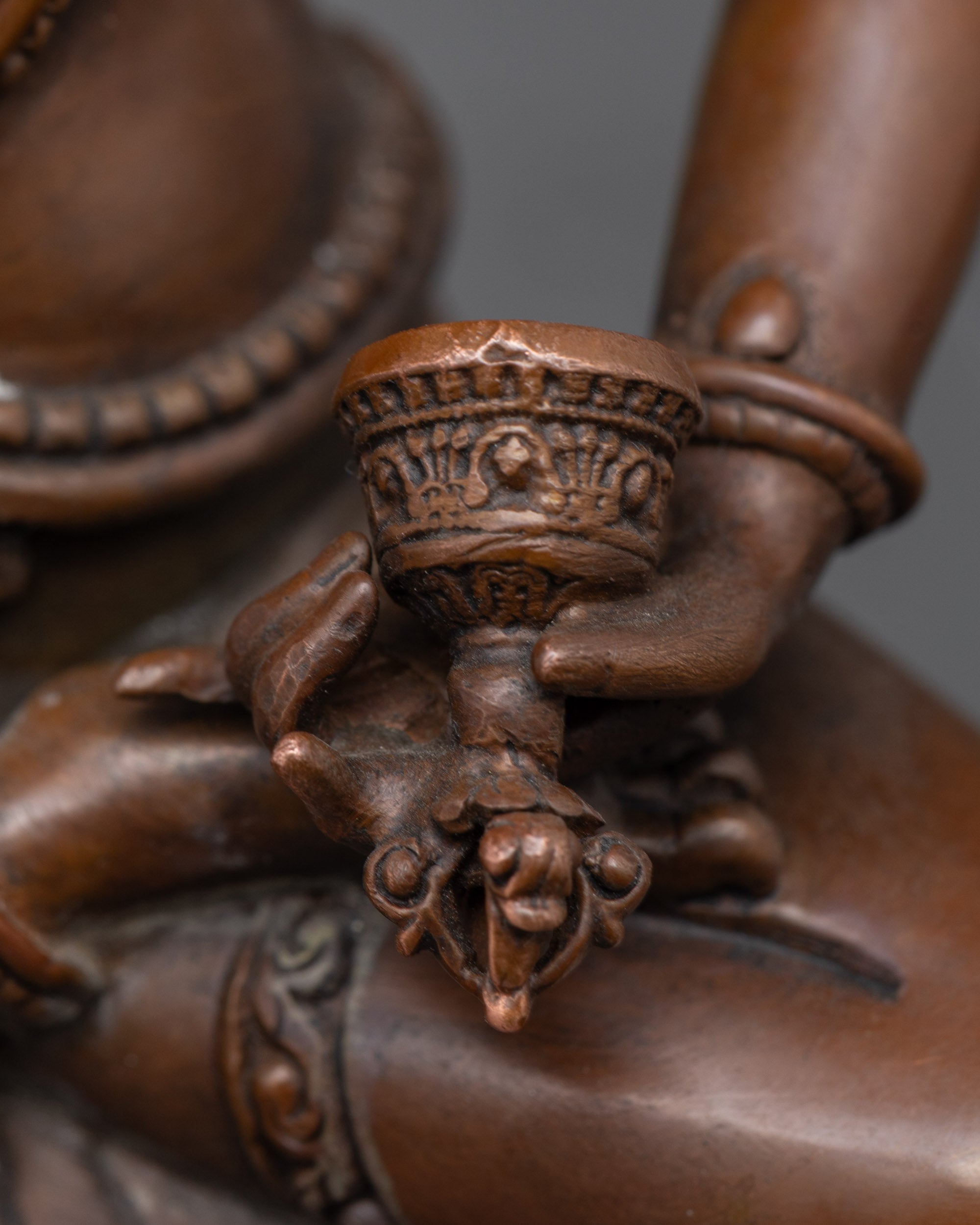 Handcrafted Oxidized Dorje Sempa Statue | Tibetan Buddhist Sculpture