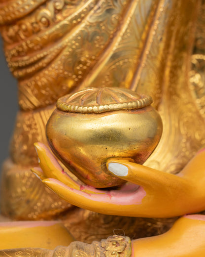 Shakyamuni Buddha Statue | Traditional Nepalese Spiritual Figurine