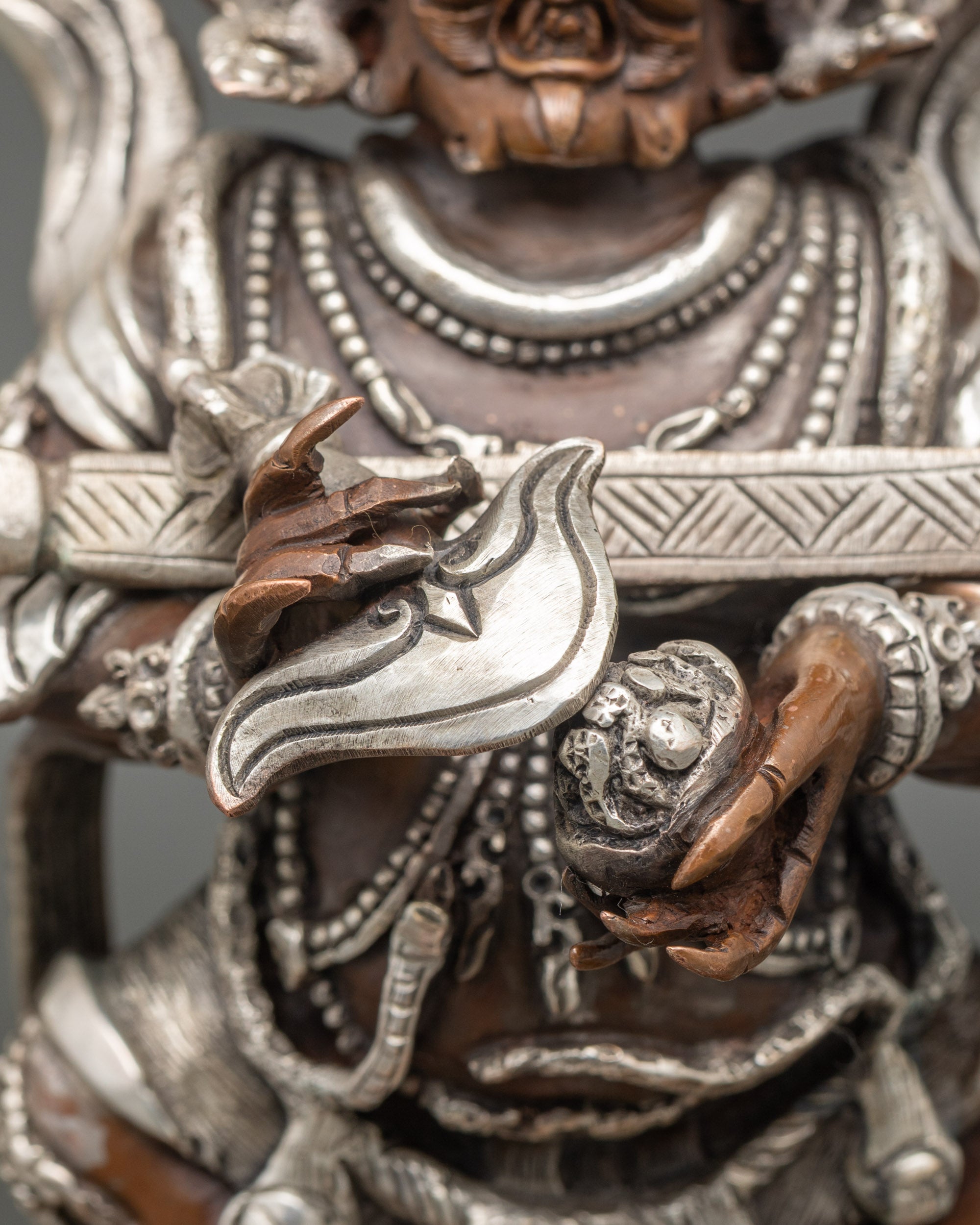 Wrathful Deity Sakya Mahakala Statue for Protection and Strenght