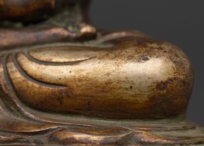 Antique Style Shakyamuni Buddha Statue | Buddhist Collectible