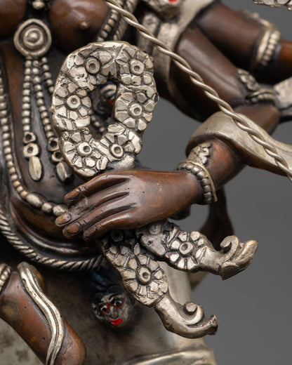 Oxidized Kurukulla Statue | Lost-Wax Copper Buddhist Sculpture