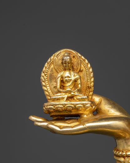 Premium Namgyalma Sculpture | Handcrafted Tibetan Deity for Wellness