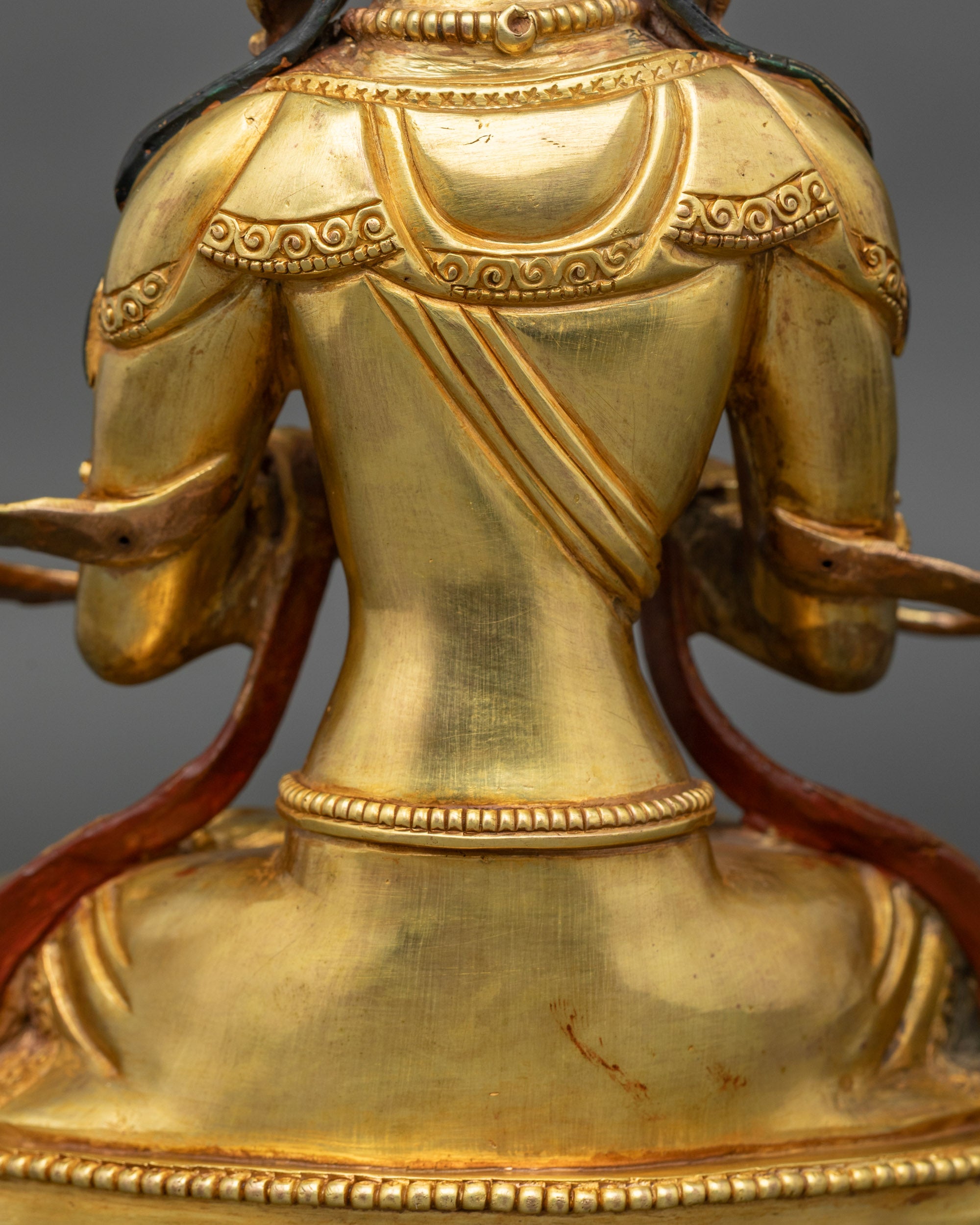 Handcrafted Nepalese Vajradhara Buddha Statue for Spiritual Practice