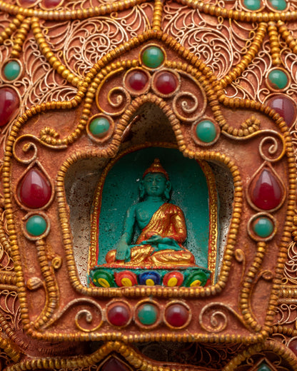 Buy Divine Copper Buddhist Stupa | Himalayan Handcrafted Sacred Relic