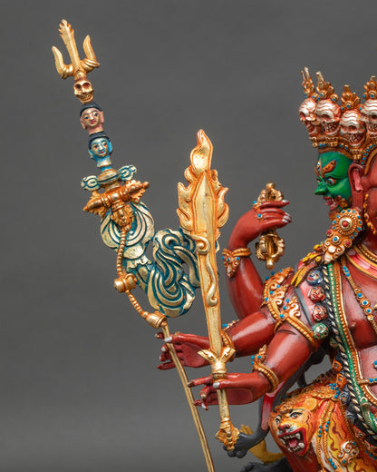 Tibetan Hayagriva Copper Sculpture | Handcrafted Buddhist Sculpture