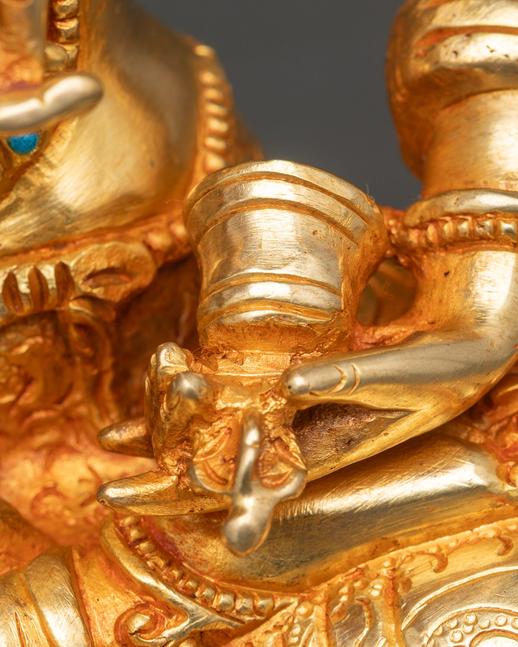Vajrasattva Statue | Handcrafted Nepalese Copper Buddhist Deity