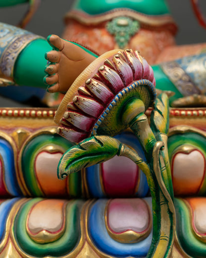 Green Tara Statue | Female Bodhisattva Buddhist Icon
