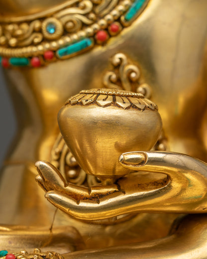 Peaceful Buddha Altar Statue | Handcrafted Spiritual Sculpture