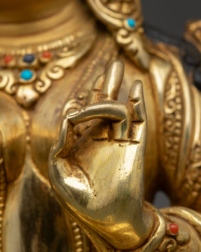 Green Tara Statue | Compassionate Female Bodhisattva