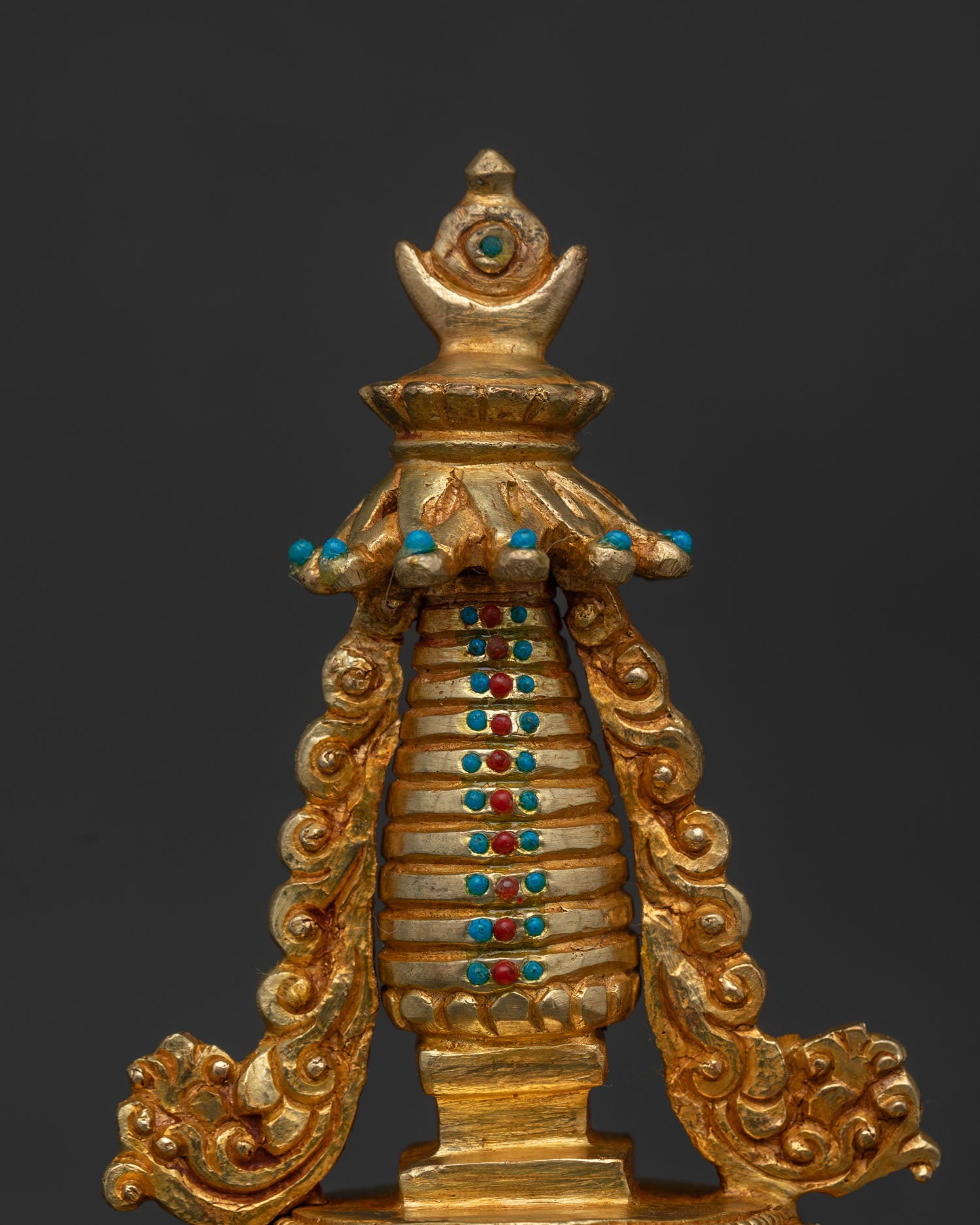 24K Gold-Plated Shakyamuni Buddha Stupa | Made in Nepal