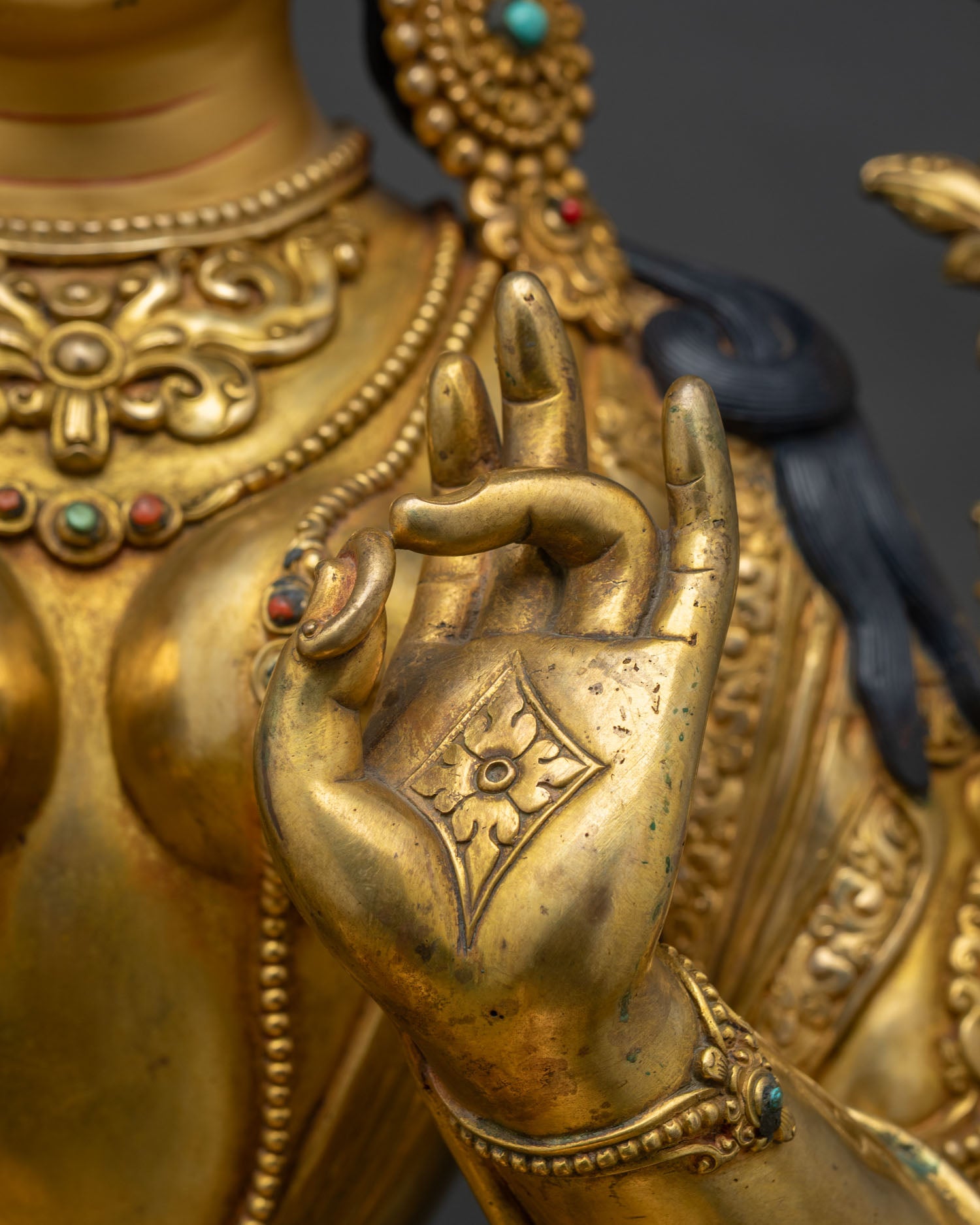 Green Tara Figurine | Meaningful Meditation & Altar Decor