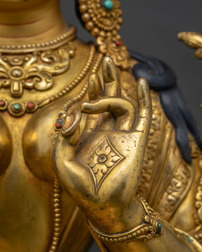 Green Tara Figurine | Meaningful Meditation & Altar Decor