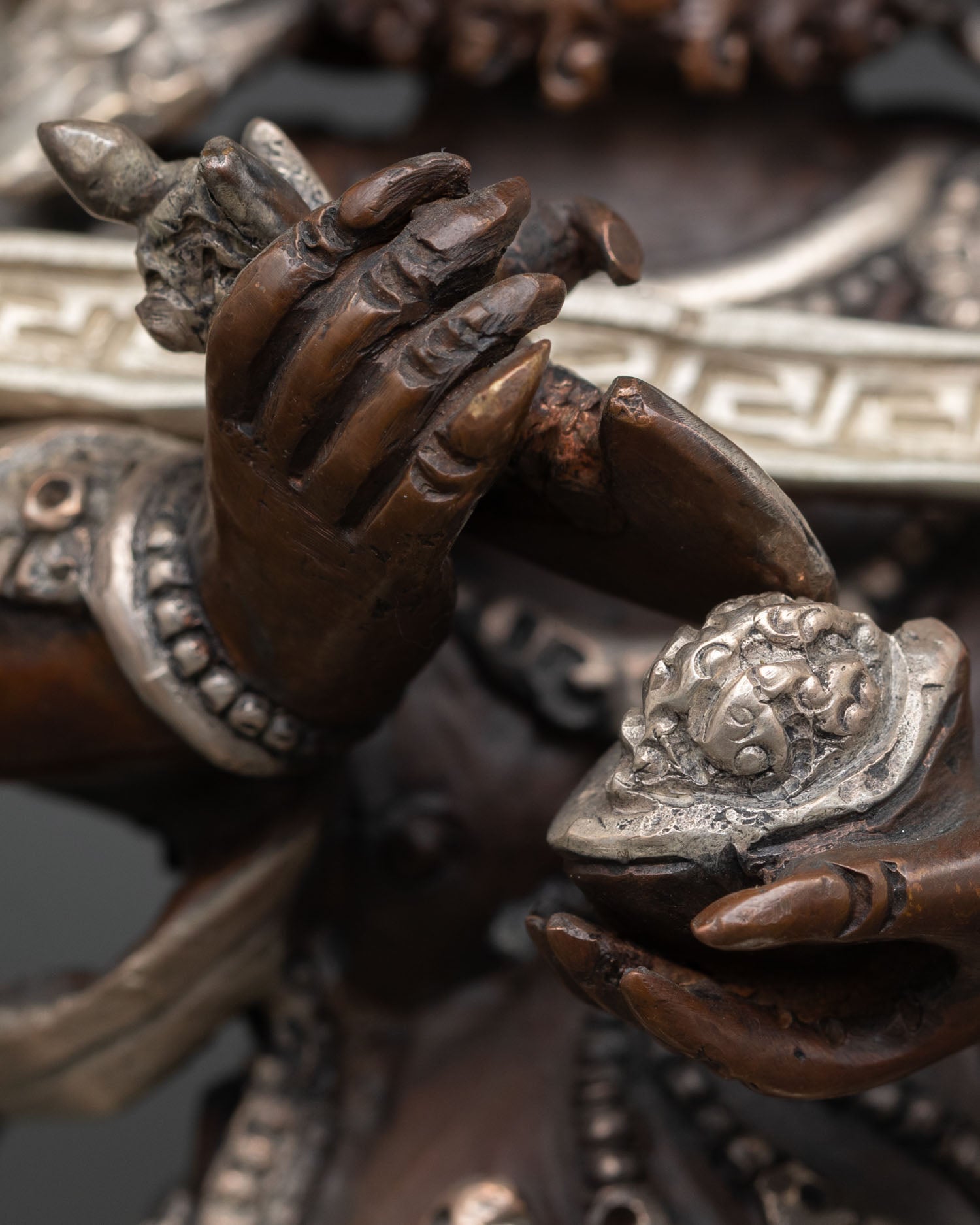 Buddhist Shakya Mahakala Statue | Handmade in Nepal