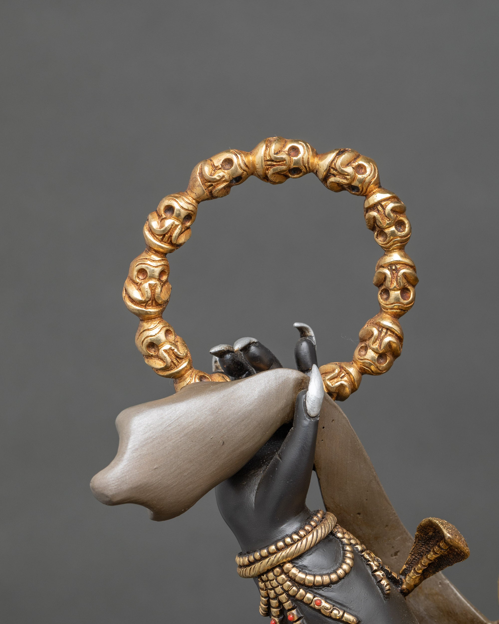 Wrathful Protector Shadbhuja Mahakala Statue | Tibetan Buddhist Artwork