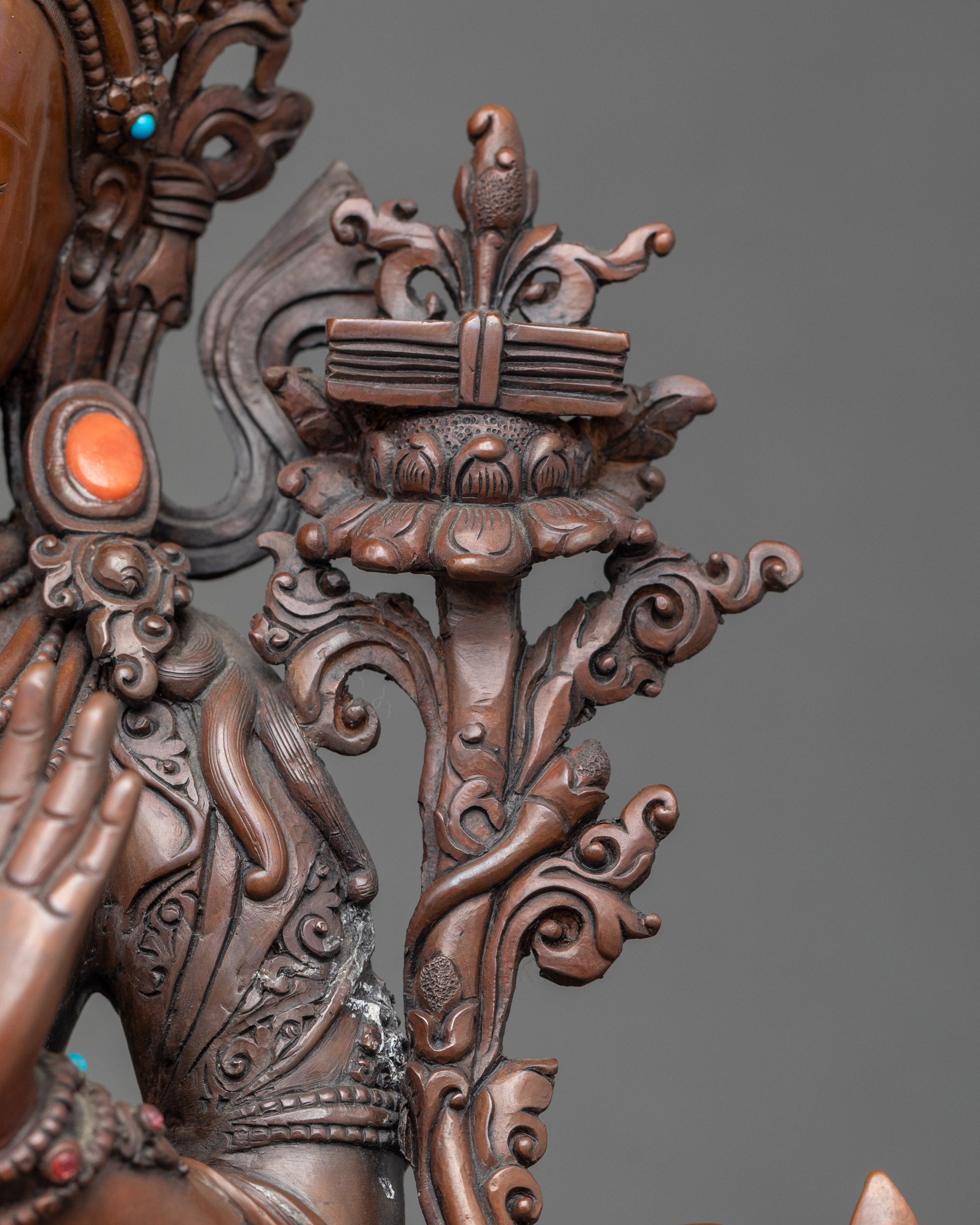 Bodhisattva Manjushri | Authentic Nepalese Oxidized Sculpture