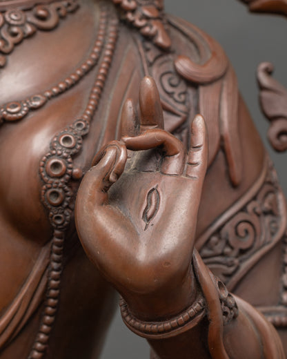 Elegant Tibetan White Tara for Spiritual Protection